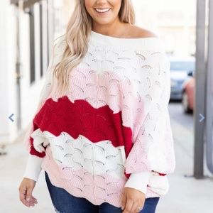 Super cute on or off shoulder sweater